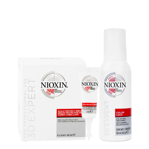 Nioxin Scalp Protect Serum 6x8ml Color Lock Color Seal Treatment 150ml