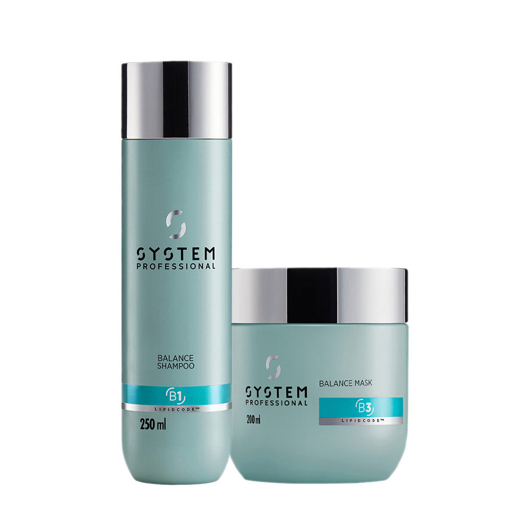 System Professional Balance Shampoo B1, 250ml Mask B3, 200ml