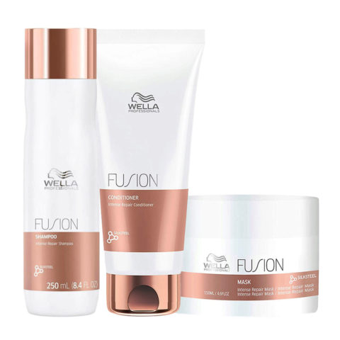 Wella Fusion Shampoo 250ml Conditioner 200ml Mask 150ml