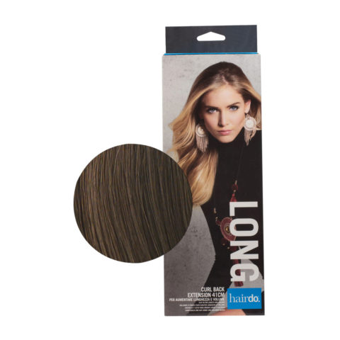 Hairdo Curl Back Extension Light Brown 41cm - waves extension with natural layering