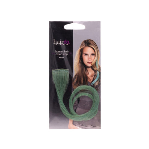 Hairdo Color Strip Green Water 3x41cm -coloured hair extension