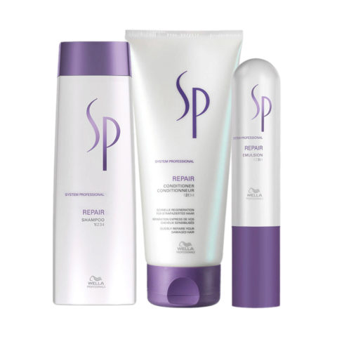 Wella SP Kit Repair Shampoo 250 ml  Conditioner 200ml  Emulsion 50ml