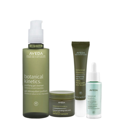 Aveda Botanical Kinetics Cleanser 150ml Hydrating Rich Creme 50ml Eye Creme15ml Hydrator Serum 30ml