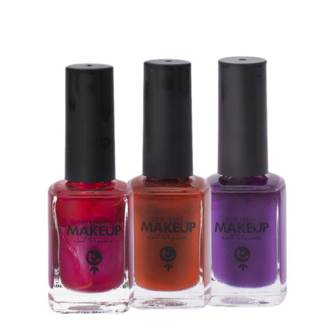 Tecna Nail Polishes 1PR Purple 12ml + 1OR Natural Copper 12ml + 2PR Fuchsia 12ml