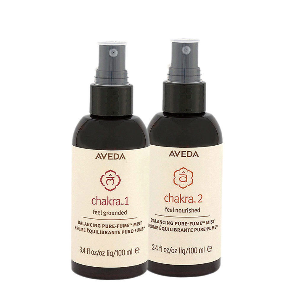 Aveda Chakra 1 Balancing Pure-Fume Mist 100ml + Chakra 2 Balancing Pure-Fume Mist 100ml