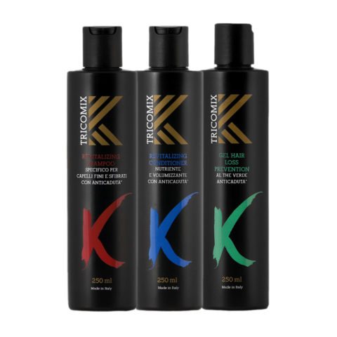 Tricomix Revitalizing Shampoo 250ml Condtioner 250ml Gel Hair Loss Prevention 250ml