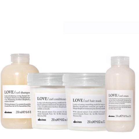 Davines Essential HairCare Love Curl Shampoo 250ml Conditioner 250ml Hair Mask 250ml Cream 150ml