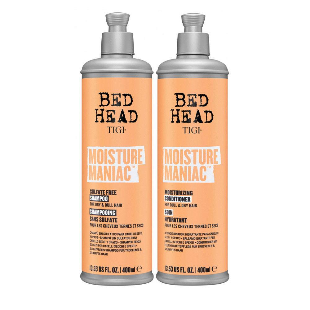 Bed Head Moisture Maniac Shampoo 400ml Conditioner 400ml | Hair Gallery
