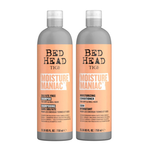 Tigi Bed Head Moisture Maniac Shampoo 750ml Conditioner 750ml