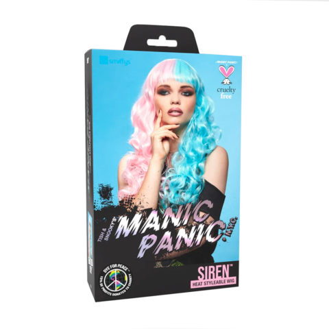 Manic Panic Cotton Candy Angel Siren Wig - light blue-pink pastel wig