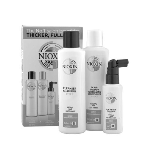 Nioxin Sistema1 Kit Trifasico Shampoo 150ml Conditioner 150ml Treatment 50ml - anti-hair loss kit