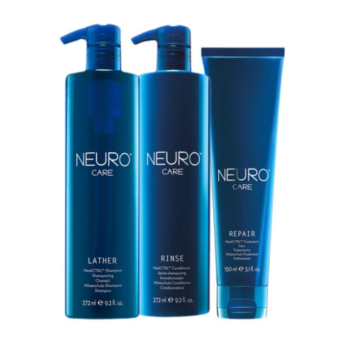 Neuro Care Lather HeatCTRL Shampoo 272ml Conditioner 272ml Treatment 150ml