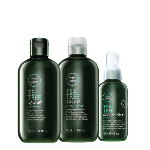 Tea Tree Special Shampoo 300ml  Conditioner 300ml Wave Refresher Spray 125ml