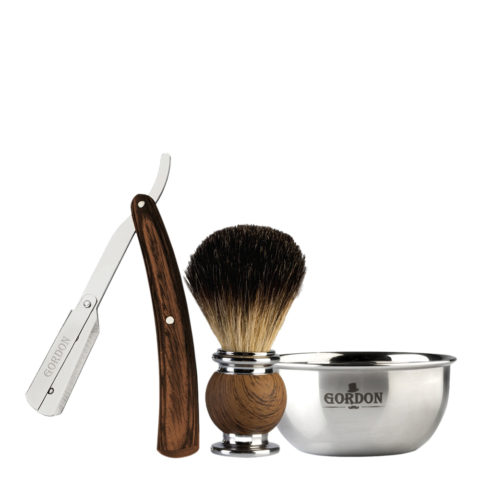 Gordon Shaving Kit - Bowl Brush and Razor
