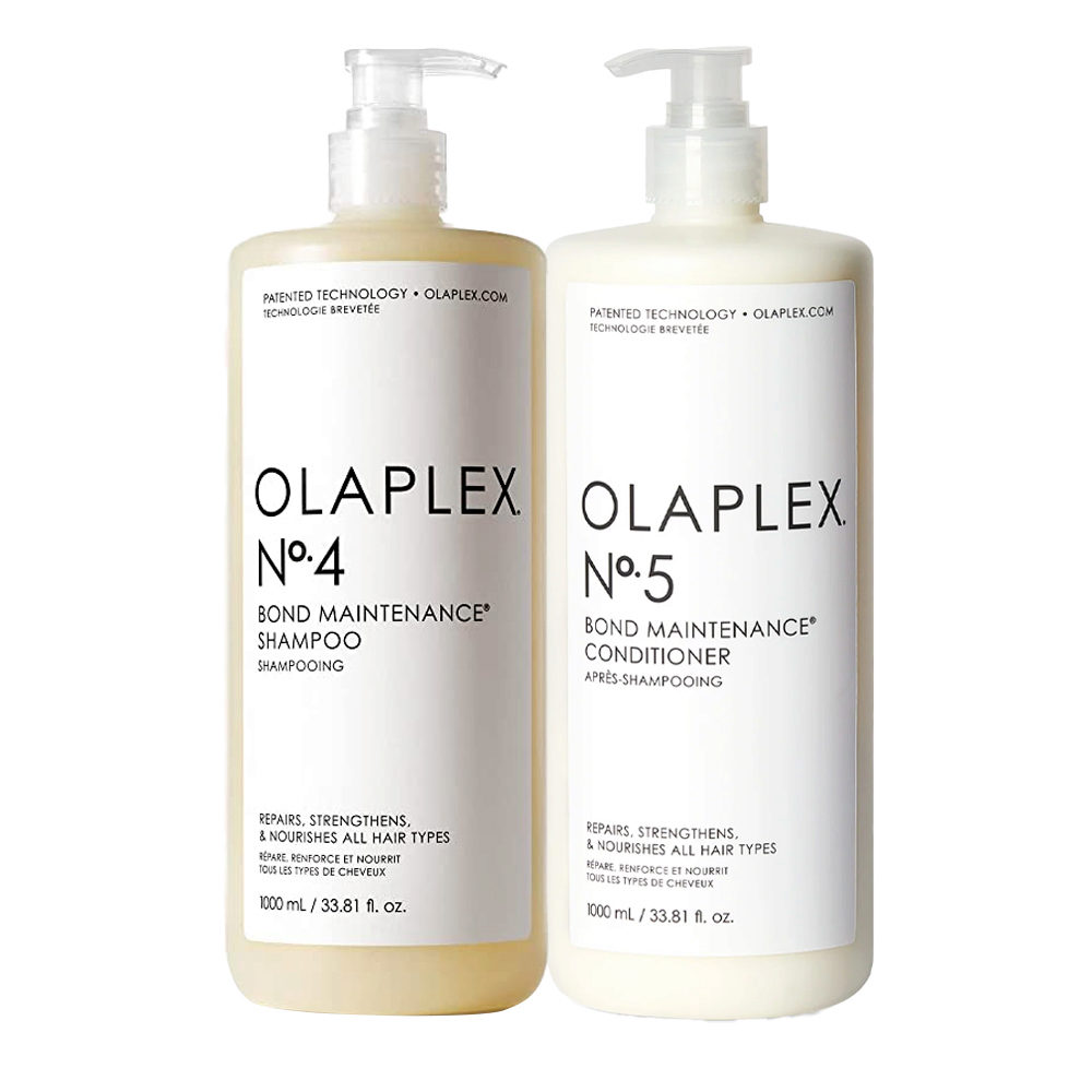 Olaplex N° 4 Bond Maintenance Shampoo 1000ml  N° 5 Bond Maintenance Conditioner 1000ml