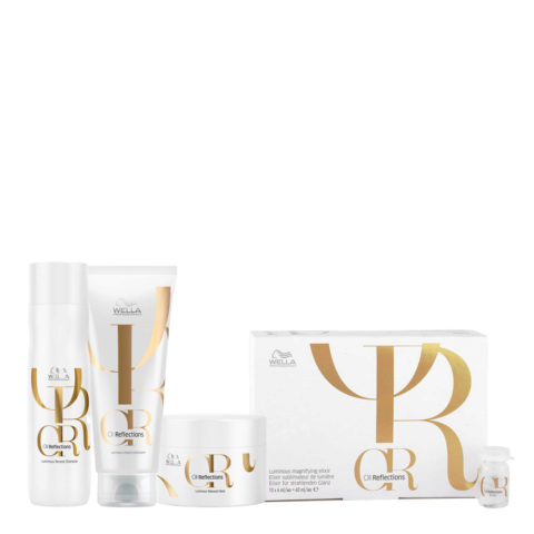 Wella Oil Reflections Shampoo 250ml Conditioner 200ml Mask 150ml Elixir 10x6ml