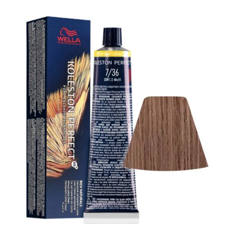 Wella Koleston Perfect Me+ Rich Naturals 7/36 Medium Golden Violet Blonde 60ml - permanent colouring