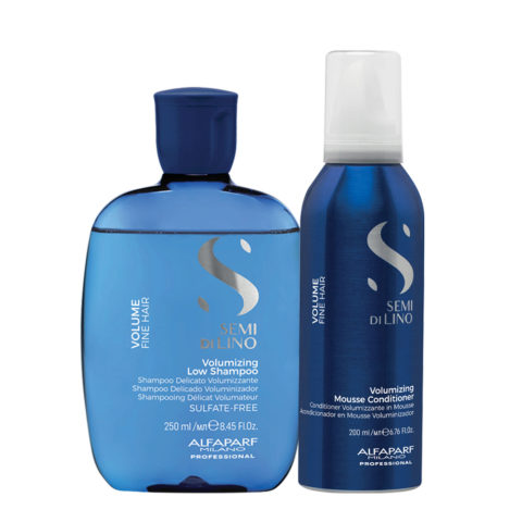 Alfaparf Milano Semi Di Lino Volume Volumizing Low Shampoo 250ml Mousse Conditioner 200ml