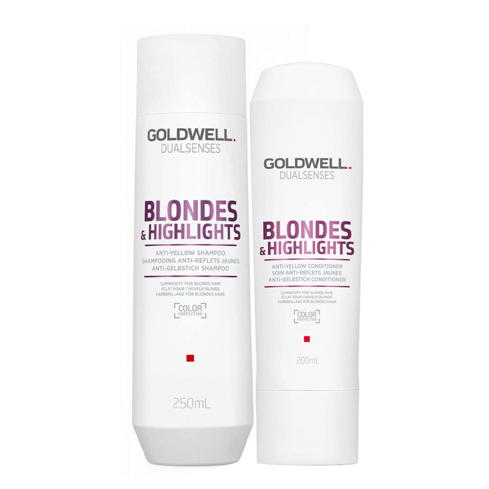 Goldwell Dualsenses Blonde & Highlights Anti-Yellow Shampoo 250ml Conditioner 200ml