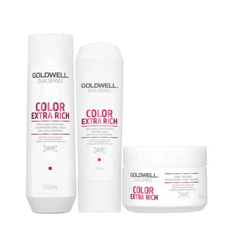 Goldwell Dualsenses Colour Extra Rich Brilliance Shampoo 250ml Conditioner 200ml Mask 200ml