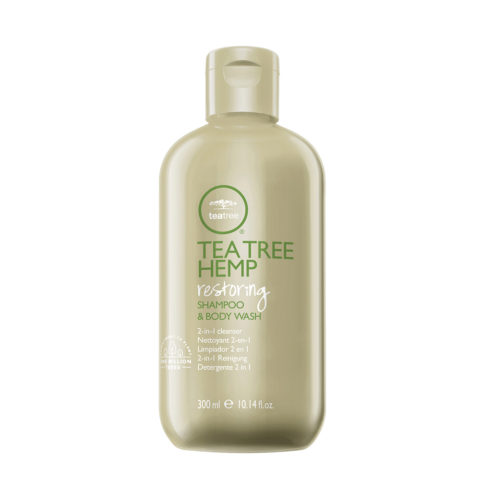 Tea Tree Hemp Restoring Shampoo & Body Wash 300ml - cleanser 2 in 1