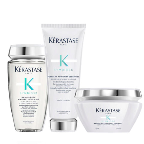 Kerastase Symbiose Puretè Shampoo 250ml Fondant Apaisant Essentiel 200ml Masque Revitalisant Essential 200ml