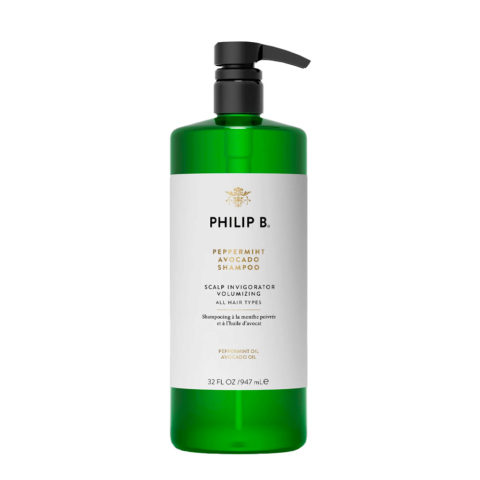 Philip B Peppermint Avocado Shampoo 947ml - volumising shampoo for oily scalp