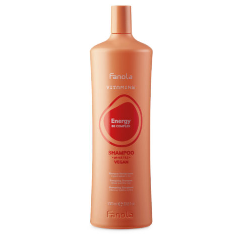 Fanola Vitamins Energy Be Complex Shampoo 1000ml - energising shampoo