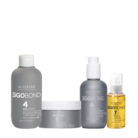 Alterego EgoBond 4 Shampoo 250ml 5 Mask 250ml 6 Leave In 200ml 7 Oil 100ml