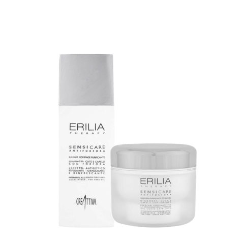 Creattiva Erilia Sensicare Antidandruff Purifying Shampoo 250ml Purifying Mask Peeling Gel 200ml