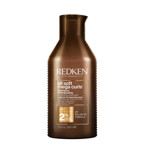 Redken All Soft Mega Curls Shampoo 300ml - shampoo for curly and dry hair