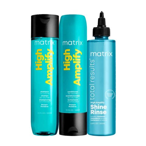 Matrix Total Results High Amplify Shampoo 300ml Conditioner 300ml Shine Rinse 250ml