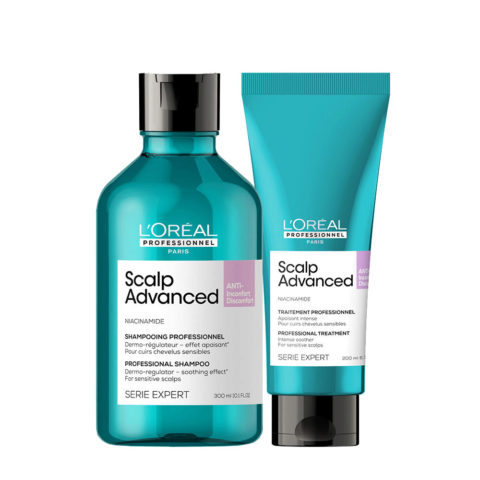 L'Oreal Professionnel Paris Scalp Advanced Anti-Discomfort Shampoo 300ml Soother 200ml