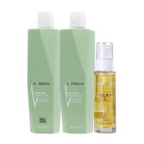 VIAHERMADA Purifyng Peeling 250ml Shampoo 250ml Silky Oil 50ml