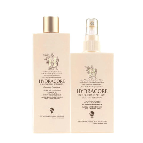 Tecna Hydracore Ultra Nourishing Shampoo 250ml Moistbooster 200ml