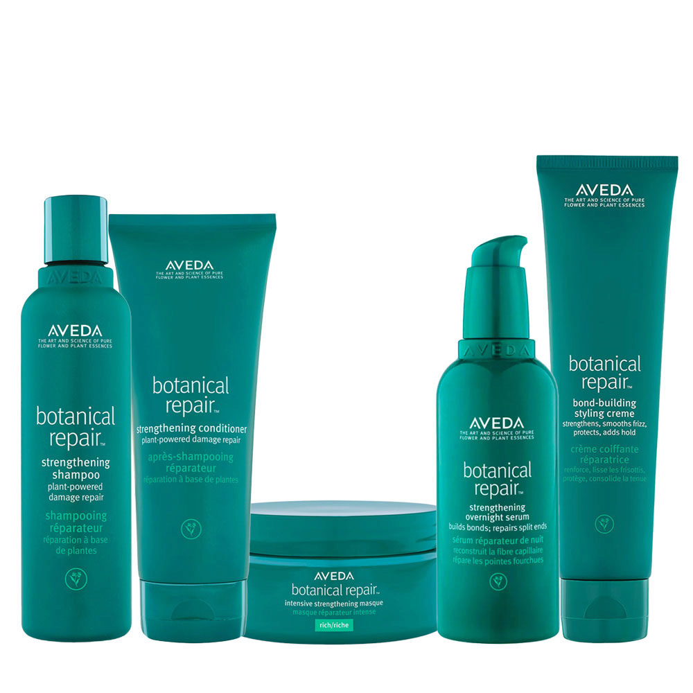 Aveda Botanical Repair Strengthening Shampoo 200ml Conditioner 200ml Masque 200ml Serum 100ml Styling Creme 150ml