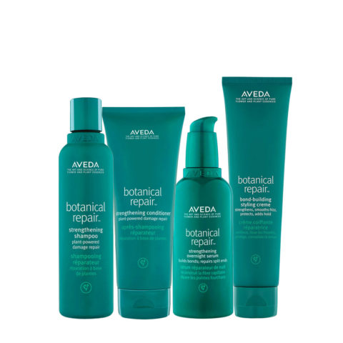 Aveda Botanical Repair Strengthening Shampoo Conditioner 200ml Strenghtening Overnight Serum 100ml Styling Creme 150ml