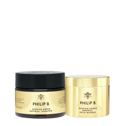 Philip B Russian Amber Imperial Shampoo 355ml Gold Masque 236ml