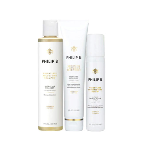 Philip B Weightless Volumizing Shampoo 220ml Conditioner 178ml Conditioning Water 150ml