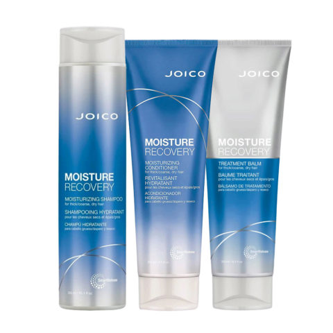 Joico Moisture Recovery Shampoo 300ml Conditioner 250ml Treatment Balm 250ml