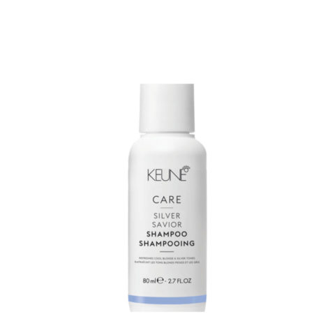 Keune Care Line Silver Savior Shampoo 80ml - anti brass shampoo for silver hair