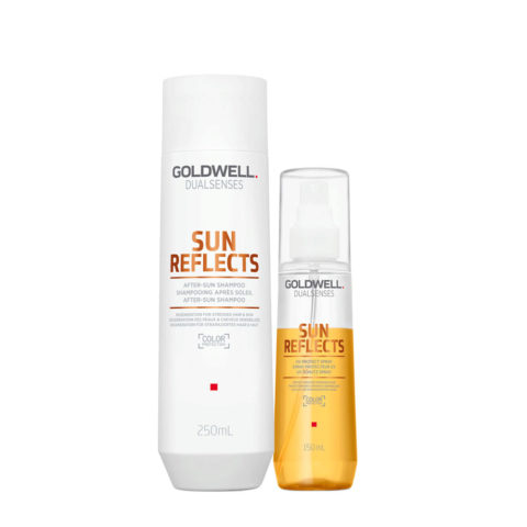 Goldwell Dualsenses Sun Reflects After-Sun Shampoo 250ml UV Protect Spray 150ml