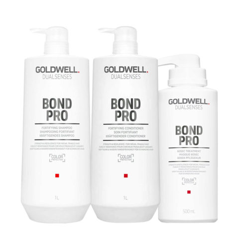 Goldwell Dualsenses Bond Pro Fortifying Shampoo 1000ml Fortifying Conditioner 1000ml 60Sec Treatment 500ml