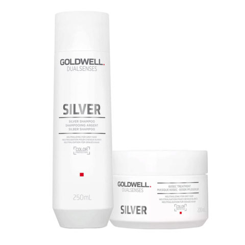 Goldwell Dualsenses Silver Shampoo 250ml Silver 60s Treatment 200ml