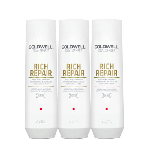 Goldwell Dualsenses Rich Repair Restoring Shampoo 250ml X3