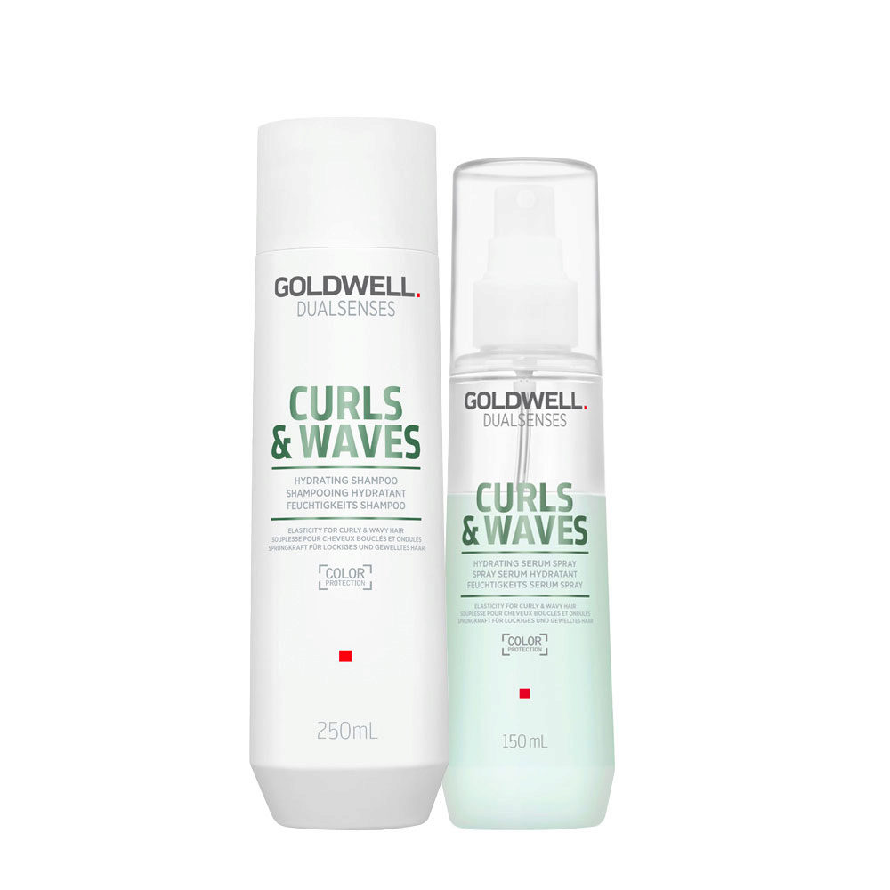 Goldwell Dualsenses Curls & Waves Hydrating Shampoo 250ml Serum Spray 150ml