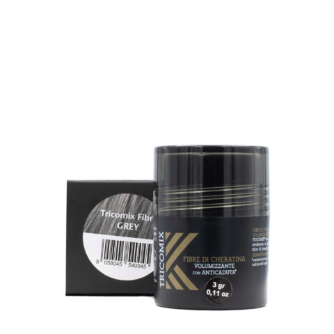 Tricomix Fibre Di Cheratina Grey 3gr - volumising keratin fibres with anti-fall action