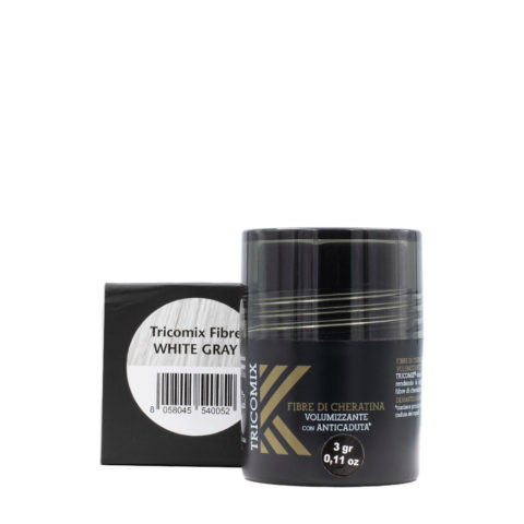 Tricomix Fibre Di Cheratina White Gray 3gr - volumising keratin fibres with anti-fall action