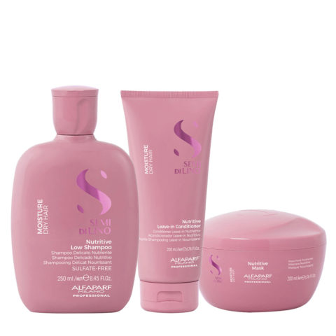 Alfaparf Milano Semi Di Lino Moisture Nutritive Shampoo 250ml Conditioner 200ml Mask 200ml