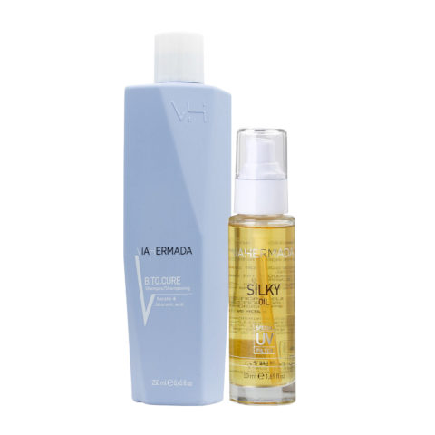 VIAHERMADA B.to.cure Shampoo 250ml Silky Oil 50ml